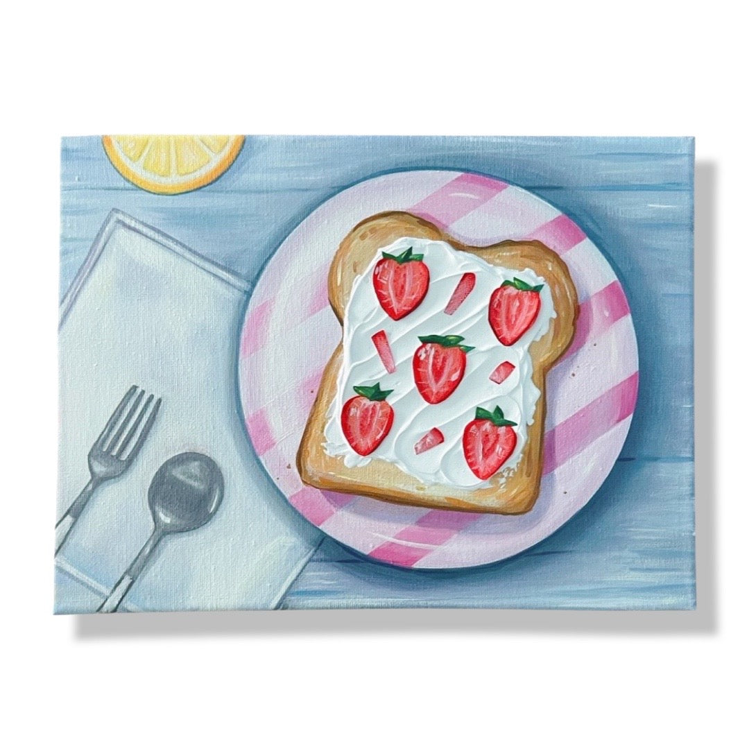 Strawberries and Toast? - Original Painting