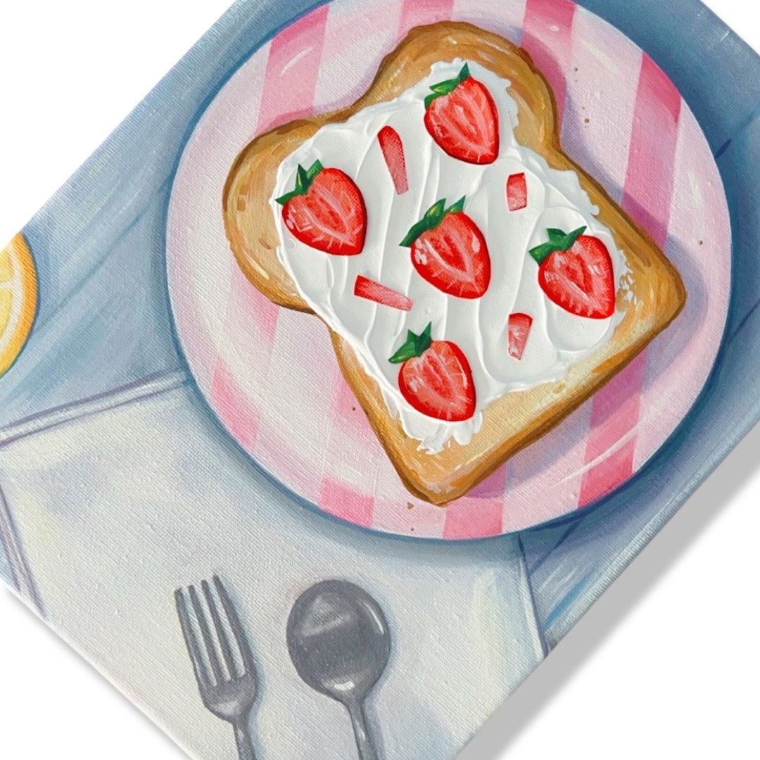 Strawberries and Toast? - Original Painting